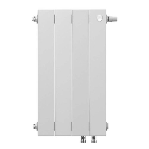 Биметаллический радиатор отопления Royal Thermo PianoForte 500 VDR80 4 секции Bianco Traffico — фото 2