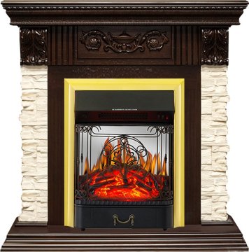Каминокомплект Royal Flame Luxemburg с очагом Majestic FX M Brass