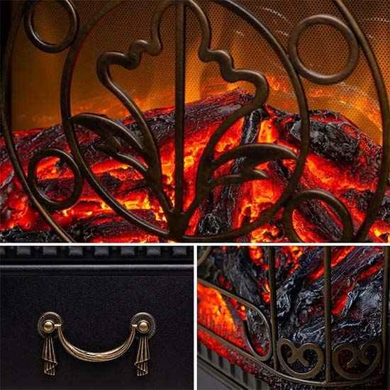 Каминокомплект Хорошие Камины Марс с очагом Royal Flame Majestic FX M Brass мрамор