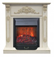 Каминокомплект RealFlame Anita corner STD/EUG WTG с очагом Majestic Lux Black S