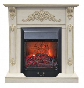Каминокомплект RealFlame Anita corner STD/EUG WTG с очагом Majestic Lux Black S