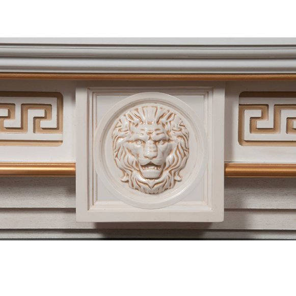 Портал Firelight Vittoriano 30 белёный дуб с золотой патиной