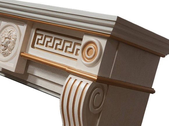 Портал Firelight Vittoriano 30 белёный дуб с золотой патиной