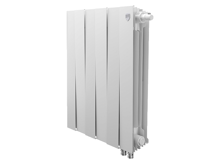 Биметаллический радиатор отопления Royal Thermo PianoForte 500 VDR80 6 секций Bianco Traffico — фото 1