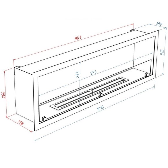 Биокамин Firelight BFP/P-1015 XS+набор керамических дров сосна