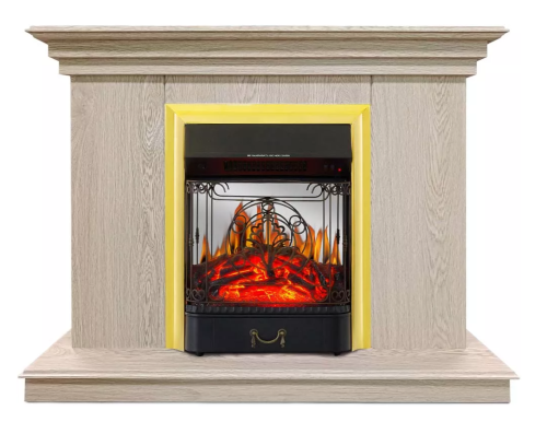 Каминокомплект Хорошие Камины Марс с очагом Royal Flame Majestic FX M Brass сосна — фото 1