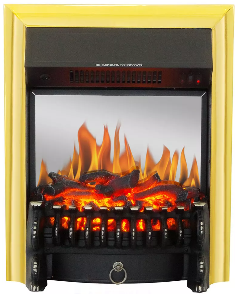 Каминокомплект Хорошие Камины Юпитер с очагом Royal Flame Fobos FX M Brass цемент — фото 5