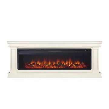 Каминокомплект Royal Flame Geneva 60 слоновая кость с патиной с очагом Vision 60 LOG LED