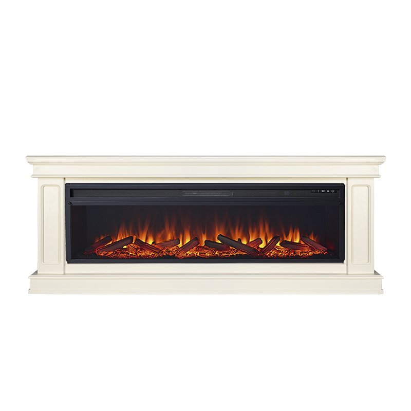 Каминокомплект Royal Flame Geneva 60 слоновая кость с патиной с очагом Vision 60 LOG LED — фото 1