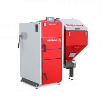 Напольный твердотопливный котел Defro Sigma E 48