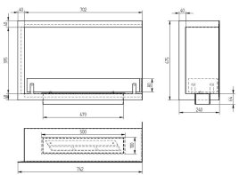 Биокамин угловой Zefire Standart 700