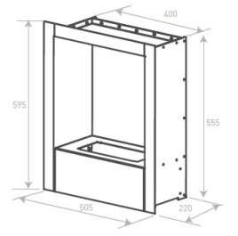 Биокамин модульный Silver Smith Shell