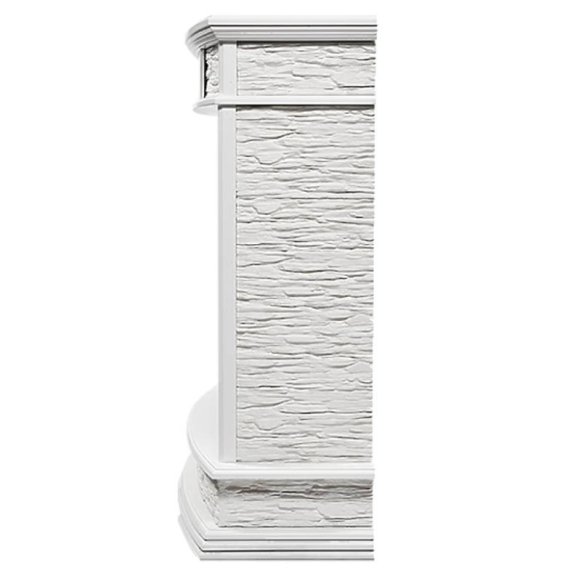 Каминокомплект Firelight Scala 25 с очагом Electrolux EFP/P-2520LS сланец скалистый белый/шпон белый дуб