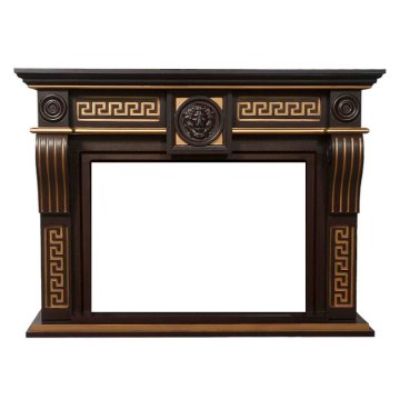 Портал Firelight Vittoriano 30 темный дуб с золотой патиной
