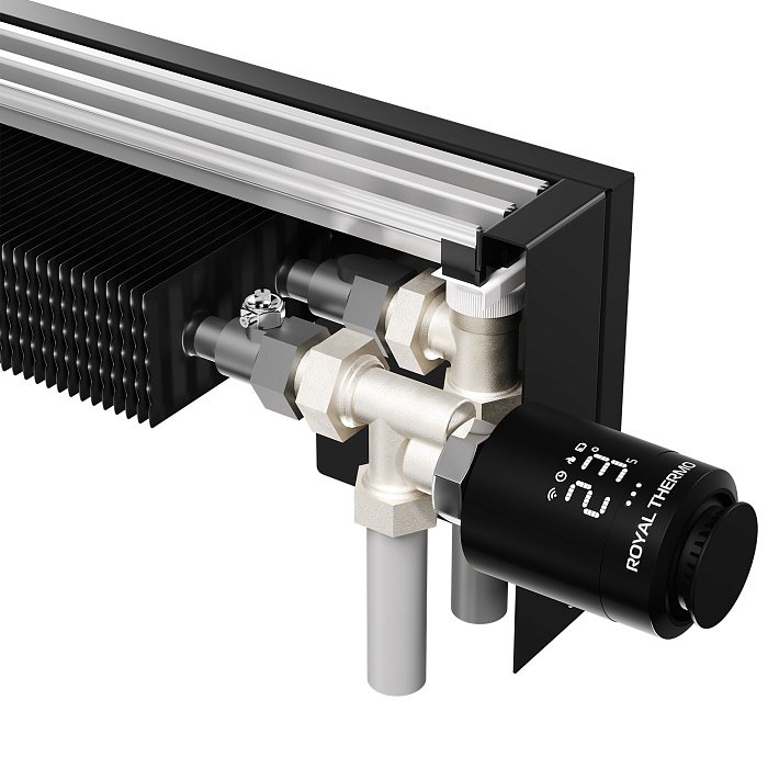 Напольный конвектор Royal Thermo STEP-130/130/1400-2-N-WT-LG-NA