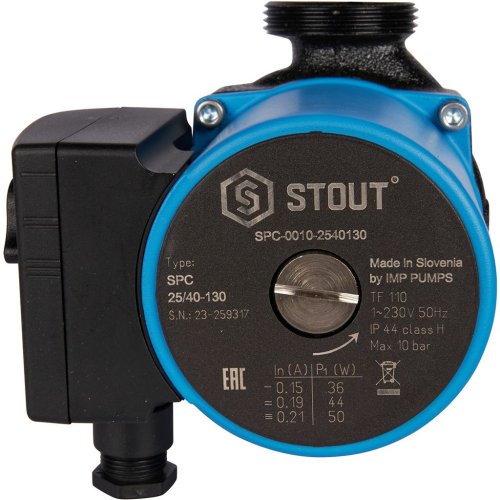 Циркуляционный насос Stout 25/40-130 SPC-0010-2540130 — фото 1