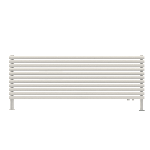 Стальной трубчатый радиатор КЗТО Ellipse P H 1500-11 FF R RAL 1Т104S9016 белый муар