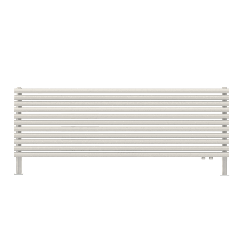 Стальной трубчатый радиатор КЗТО Ellipse P H 1500-11 FF R RAL 1Т104S9016 белый муар