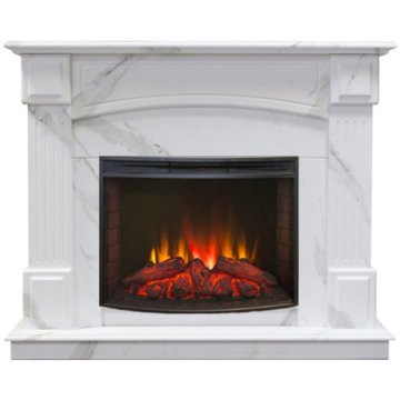 Каминокомплект RealFlame Carolina 25.5/24 WT F512 c очагом Evrika LED