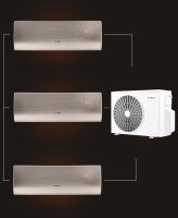 Мульти сплит-система на 3 комнаты 25+25+25 м2 AURUS ADI/in-09HN8/GOLD*3/ADMI/out-24H3N8 D Series