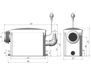 Насосная станция Unipump Sanivort 405 M