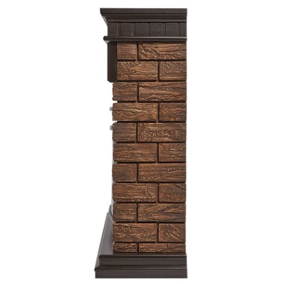 Изображение товара Каминокомплект Firelight Bricks Wood 30 с очагом Electrolux EFP/P-3020LS камень коричневый/шпон темный дуб