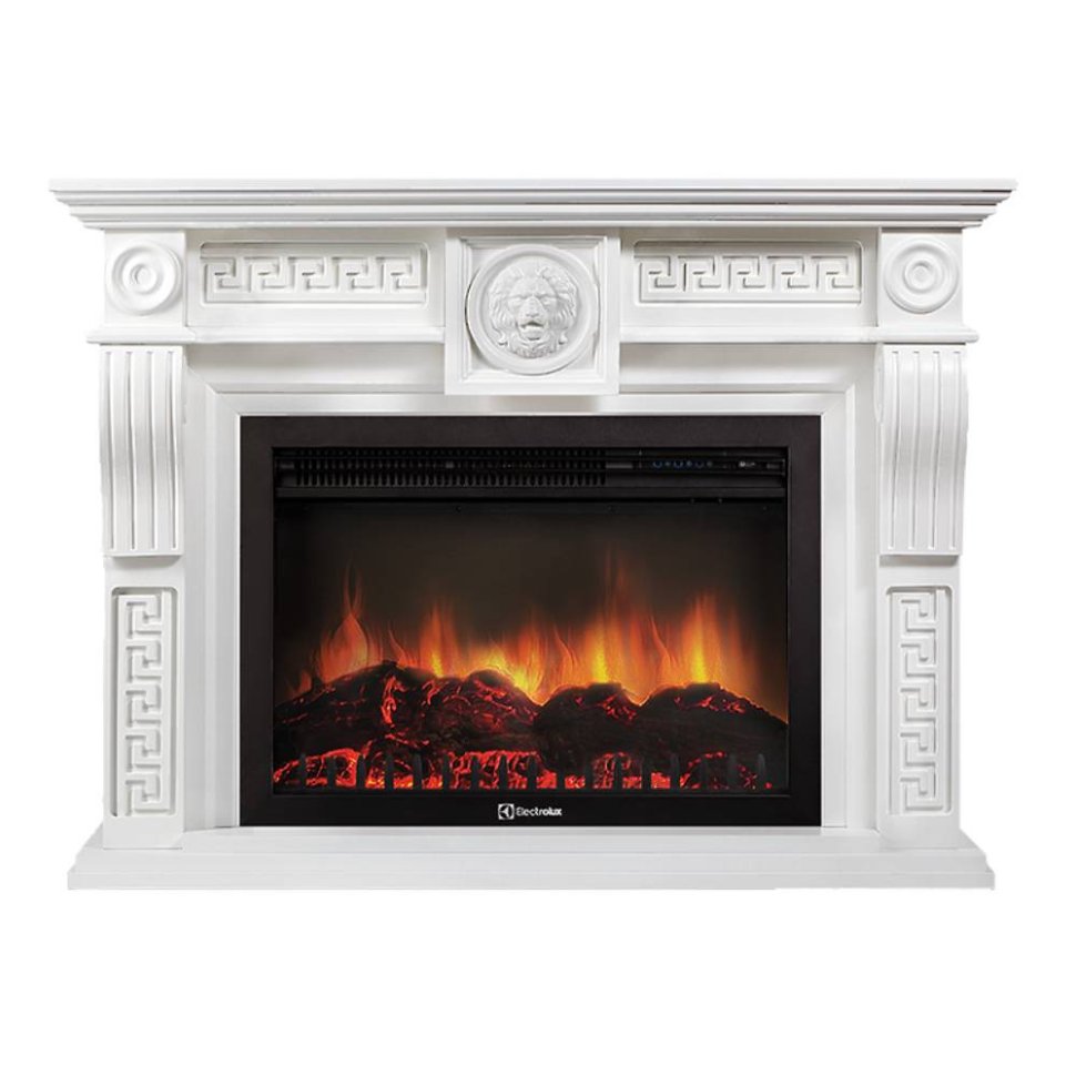 Каминокомплект Firelight Vittoriano 30 с очагом Electrolux EFP/P-3020LS белый — фото 1