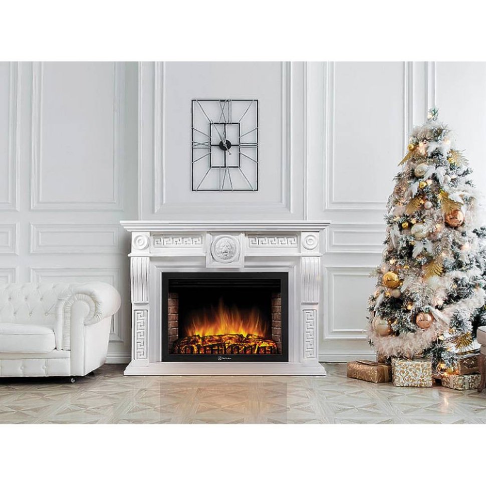 Каминокомплект Firelight Vittoriano 30 с очагом Electrolux EFP/P-3020LS белый — фото 10