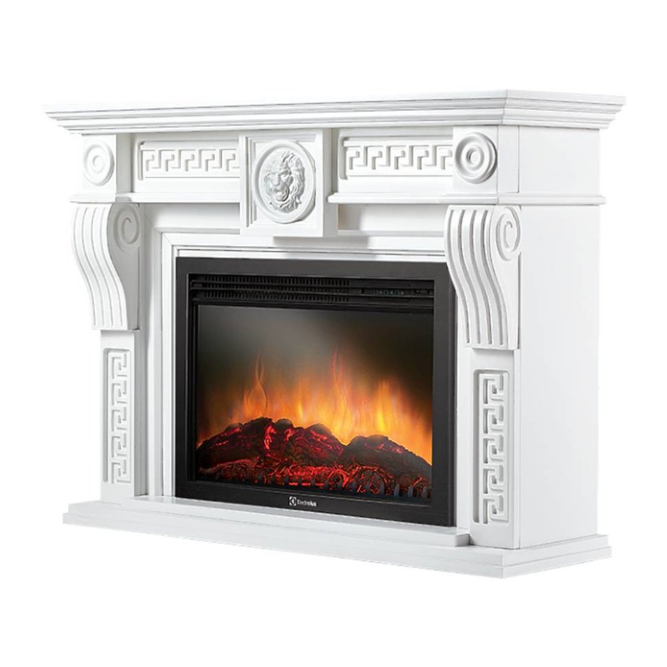 Каминокомплект Firelight Vittoriano 30 с очагом Electrolux EFP/P-3020LS белый — фото 2