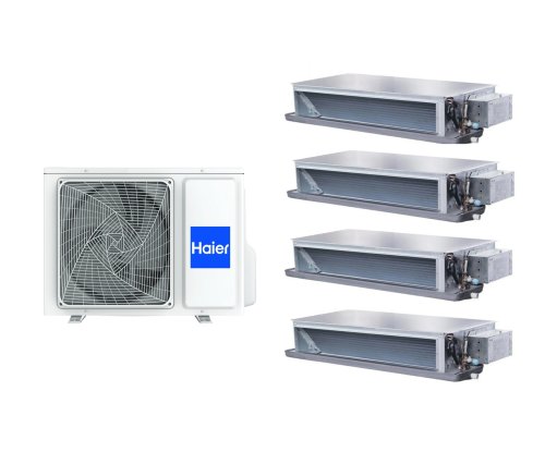 Мульти сплит-система на 4 комнаты 35+35+35+35 м2 Haier 4х AD35S2SS1FA/1U160S2SP1FB Maxi Split — фото 1