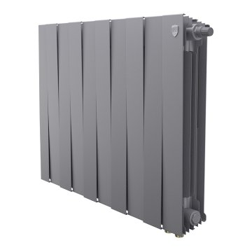 Биметаллический радиатор отопления Royal Thermo PianoForte 500 VDR80 12 секций Silver Satin
