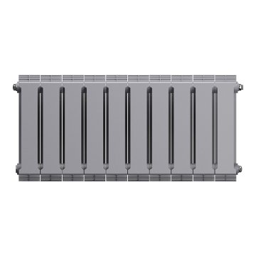 Биметаллический радиатор отопления Royal Thermo PianoForte 300 серебристый 12 секций