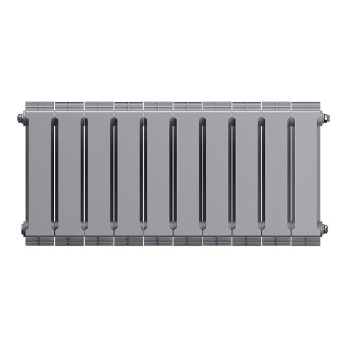 Биметаллический радиатор отопления Royal Thermo PianoForte 300 серебристый 12 секций — фото 3