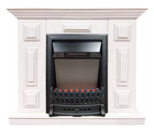 Каминокомплект Хорошие Камины Юпитер с очагом Electrolux Classic EFP/P-1020LS белое дерево — фото 1