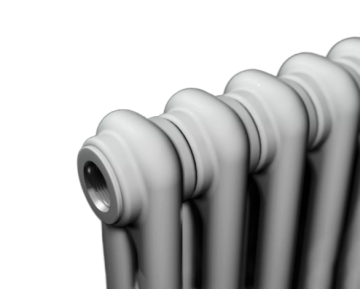 Стальной трубчатый радиатор Rifar Tubog Medical 2200/9 нижнее подключение D1 белый RAL 9016