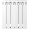 Биметаллический радиатор отопления Rifar Monolit 500 боковое подключение 6 секций белый RAL 9016
