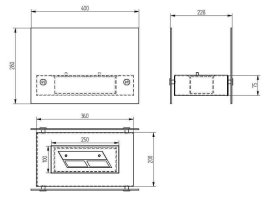 Биокамин настольный Zefire Iceberg