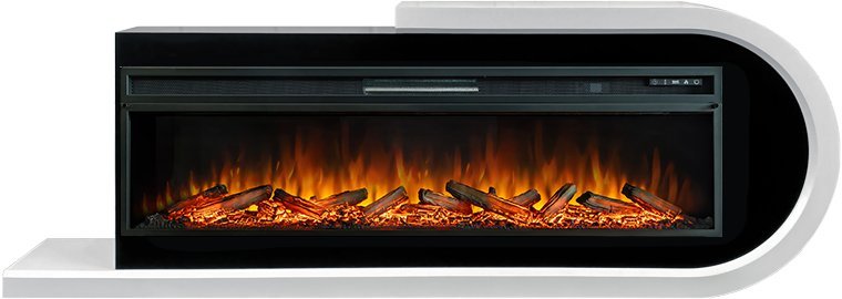 Каминокомплект Royal Flame Basel R с очагом Vision 60 LOG LED белый с черным — фото 1