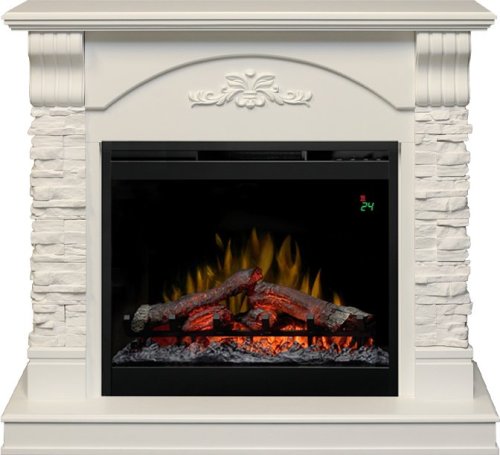 Каминокомплект Dimplex Prague с очагом Symphony 26'' DF2624L-INT белый/сланец белый — фото 1
