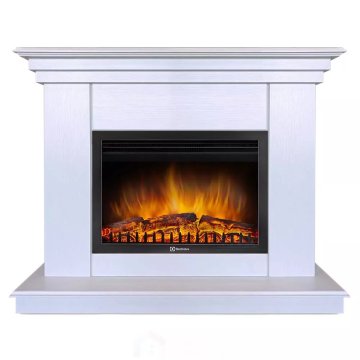 Каминокомплект Хорошие Камины Марс с очагом Electrolux EFP/P-2520LS белое дерево