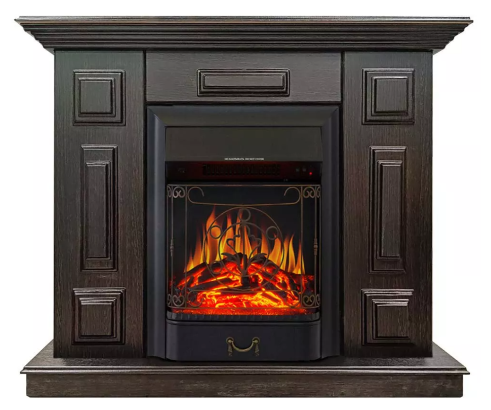 Каминокомплект Хорошие Камины Юпитер с очагом Royal Flame Majestic FX Black венге — фото 1