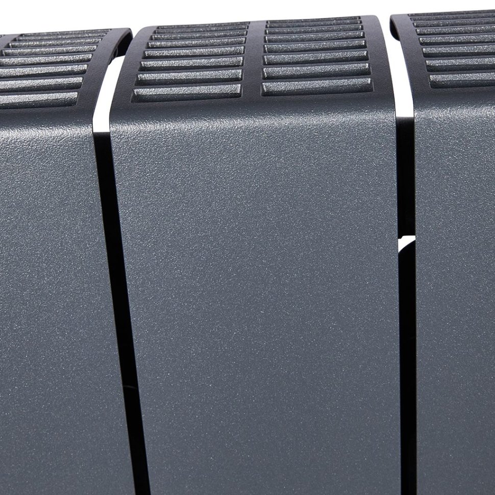 Биметаллический радиатор отопления Rifar Supremo Ventil SVR 500 нижнее правое подключение 6 секций титан