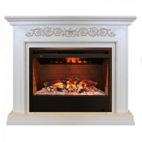 Каминокомплект RealFlame Leticia 26 WT с очагом 3D Helios 26