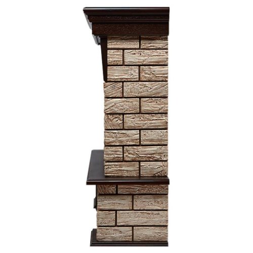 Каминокомплект Firelight Forte Wood 30 с очагом Electrolux EFP/P-3020LS камень коричневый/шпон темный дуб — фото 2