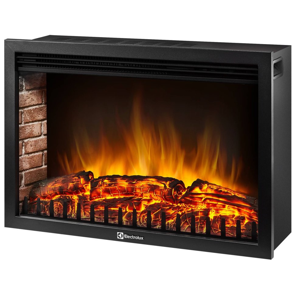 Каминокомплект Firelight Forte Wood 30 с очагом Electrolux EFP/P-3020LS камень коричневый/шпон темный дуб — фото 5