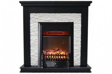 Каминокомплект Interflame Сиена сланец венге с очагом Fobos FX M Black