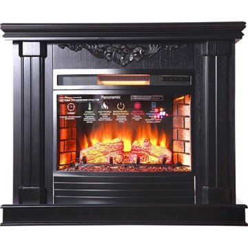 Каминокомплект Interflame Джениус с очагом Panoramic 25 LED FX венге
