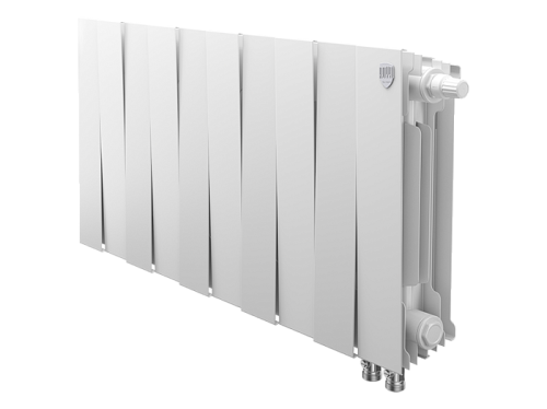 Биметаллический радиатор отопления Royal Thermo PianoForte 300 VDR80 10 секций Bianco Traffico — фото 1