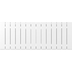 Биметаллический радиатор отопления Rifar Supremo 350 боковое подключение 14 секций белый RAL 9016