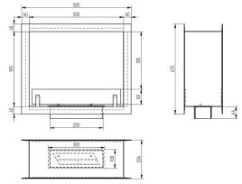 Биокамин сквозной Zefire Standart 500